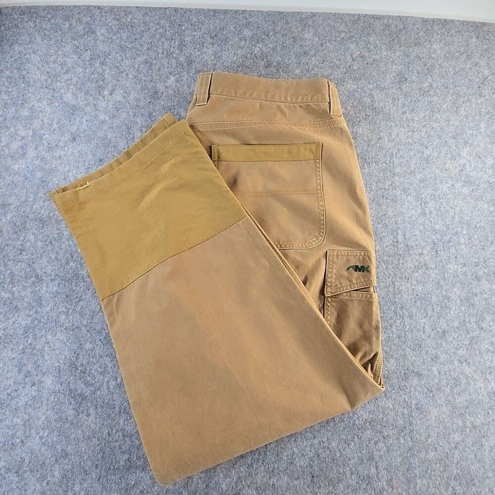 Men’s MK Mountain Khakis Relaxed Fit Work Pants Size 46 x 30 Tobacco Brown